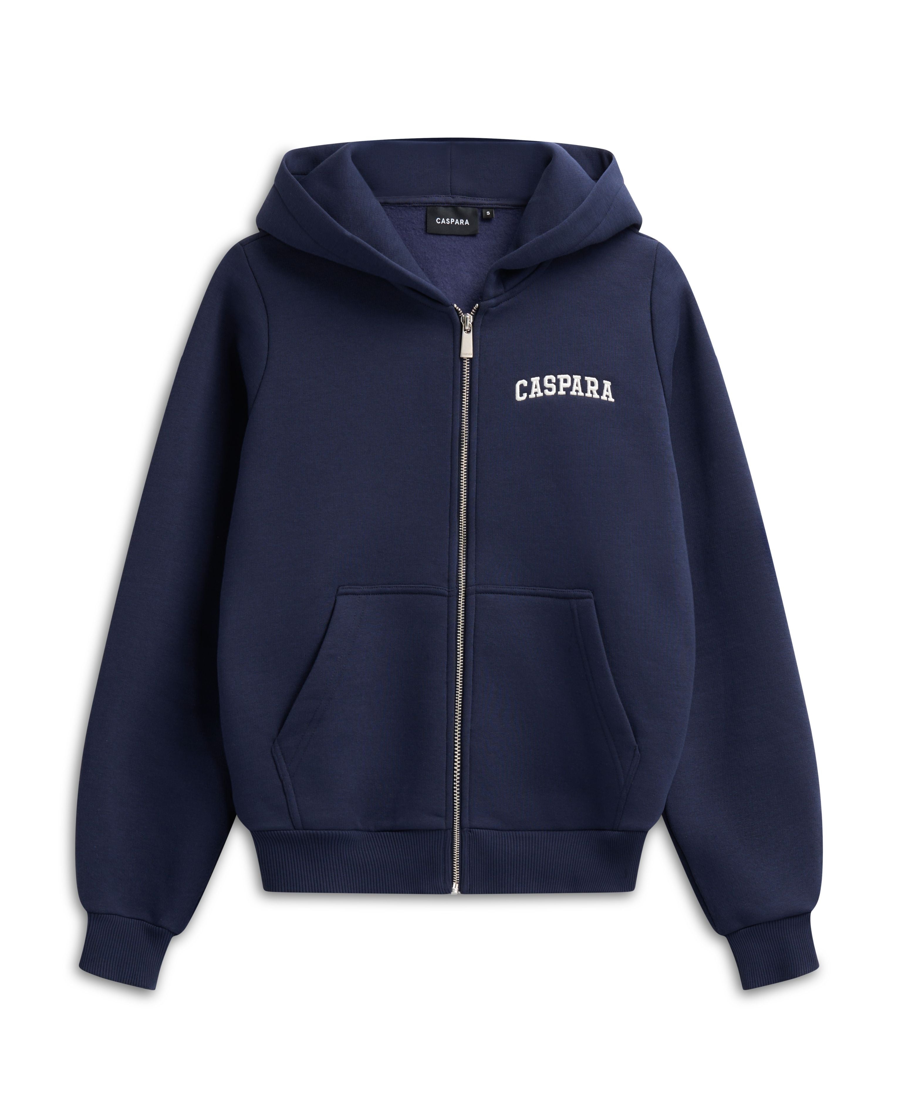 M. Varsity Zip Hoodie - Navy